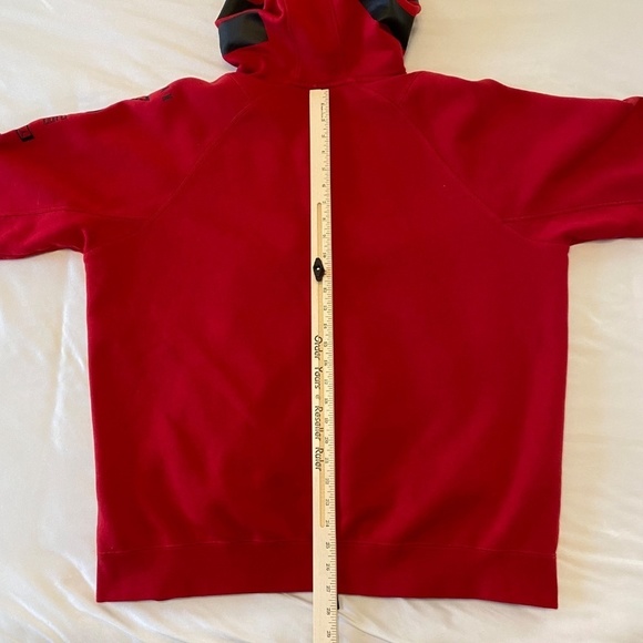Air Jordan RARE Jumpman Y2k Hooded Zip Sweatshirt-Black/Red-Size XXL - Picture 6 of 15
